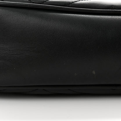 Gucci Calfskin Matelasse Small GG Marmont Chain Shoulder Bag Black 15 of 17