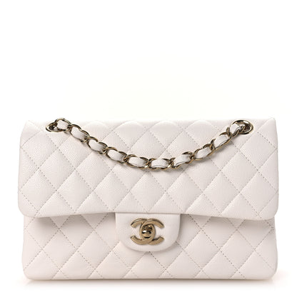 Chanel Caviar Quilted Small Double Flap White 1 of 11