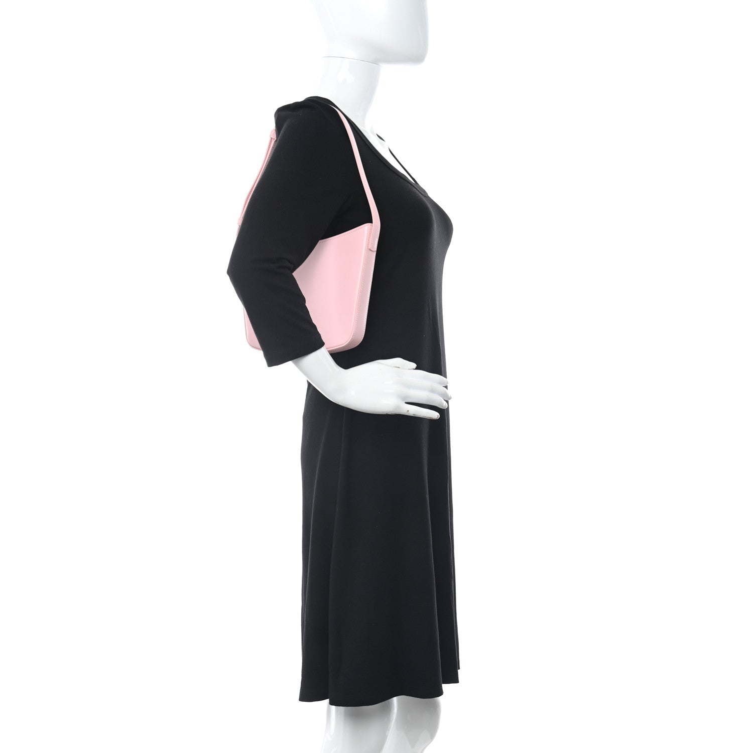 Celine Shiny Calfskin Medium Croque Bag Pink 2 of 10