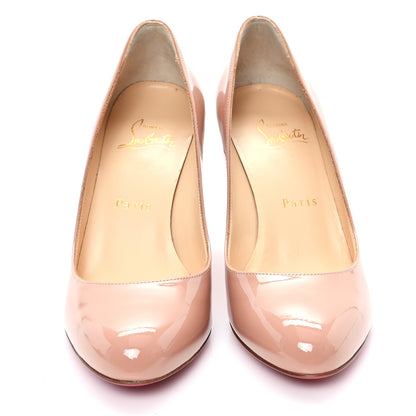 Christian Louboutin Patent Merci Allen 85 Pumps 36.5 Nude 3 of 8
