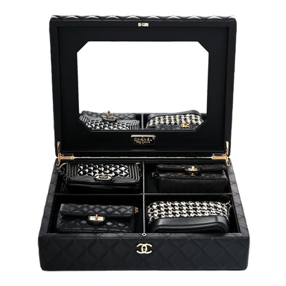Chanel Lambskin Calfskin Tweed Success Story Set of 4 Minis Bags Black 4 of 47