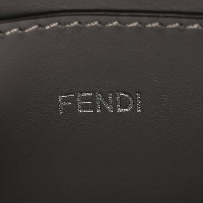 Fendi Calfskin Striped Texture FF Peekaboo I See U X Cross Satchel Moon Argilla 7 of 10