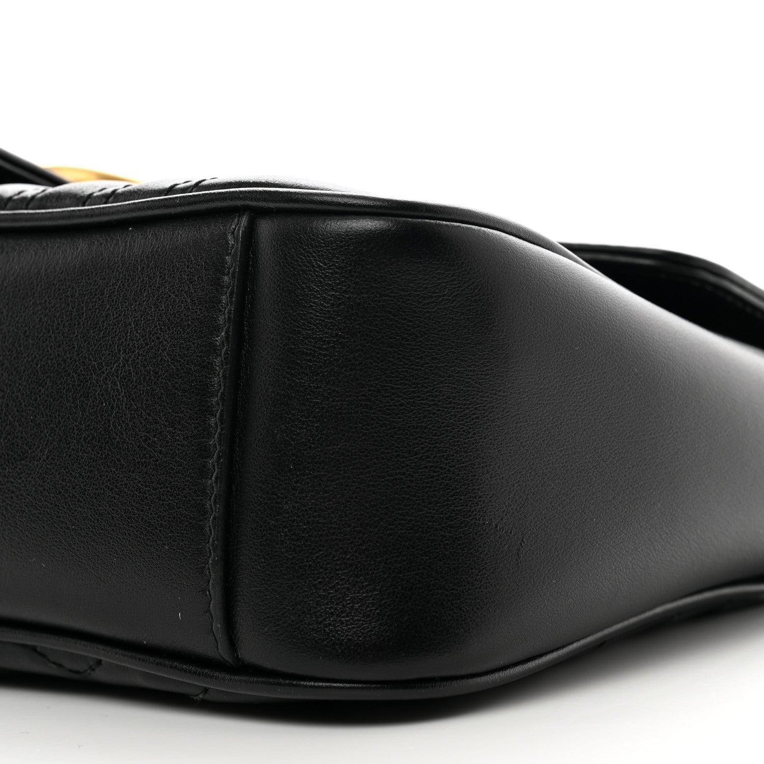 Gucci Calfskin Matelasse Small GG Marmont Shoulder Bag Black 10 of 10