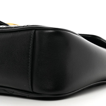 Gucci Calfskin Matelasse Small GG Marmont Shoulder Bag Black 10 of 10