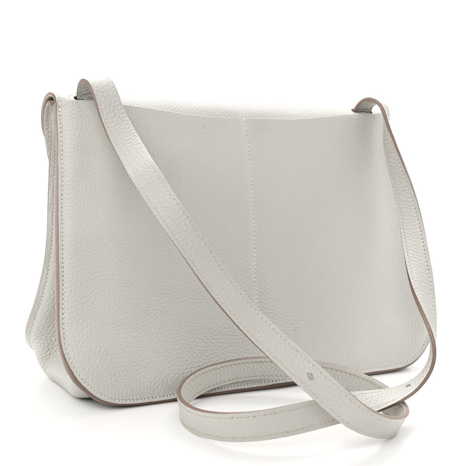 Hermes Taurillon Clemence Halzan 31 GM Gris Perle 3 of 11