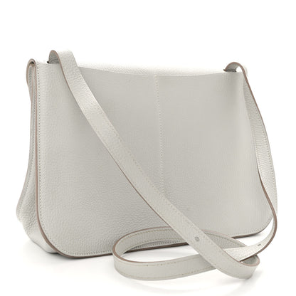 Hermes Taurillon Clemence Halzan 31 GM Gris Perle 3 of 11