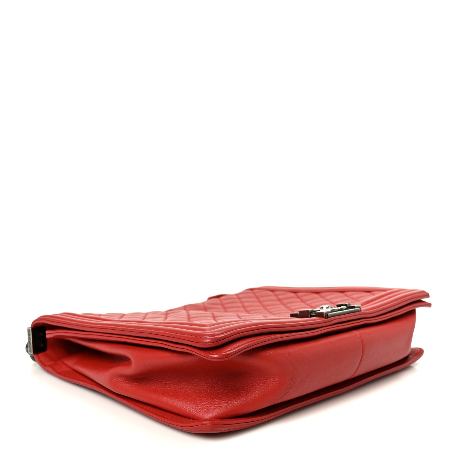 Chanel Calfskin Quilted Large Boy Flap Red 4 of 10