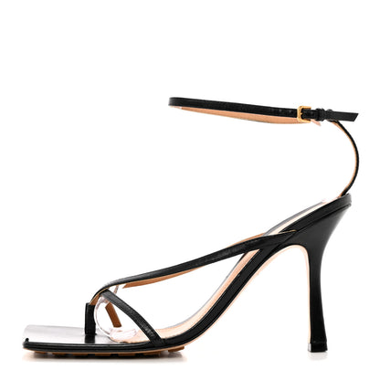 Bottega Veneta Lambskin Stretch Multi Strap 90mm Sandals 36.5 Black 1 of 22