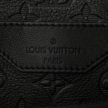 Louis Vuitton Calfskin Monogram Shadow Trio Messenger Black 12 of 19