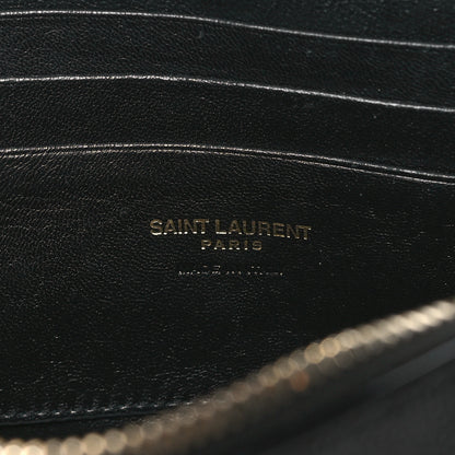 Saint Laurent Grain De Poudre Matelasse Monogram Mini Lou Camera Bag Black 6 of 10