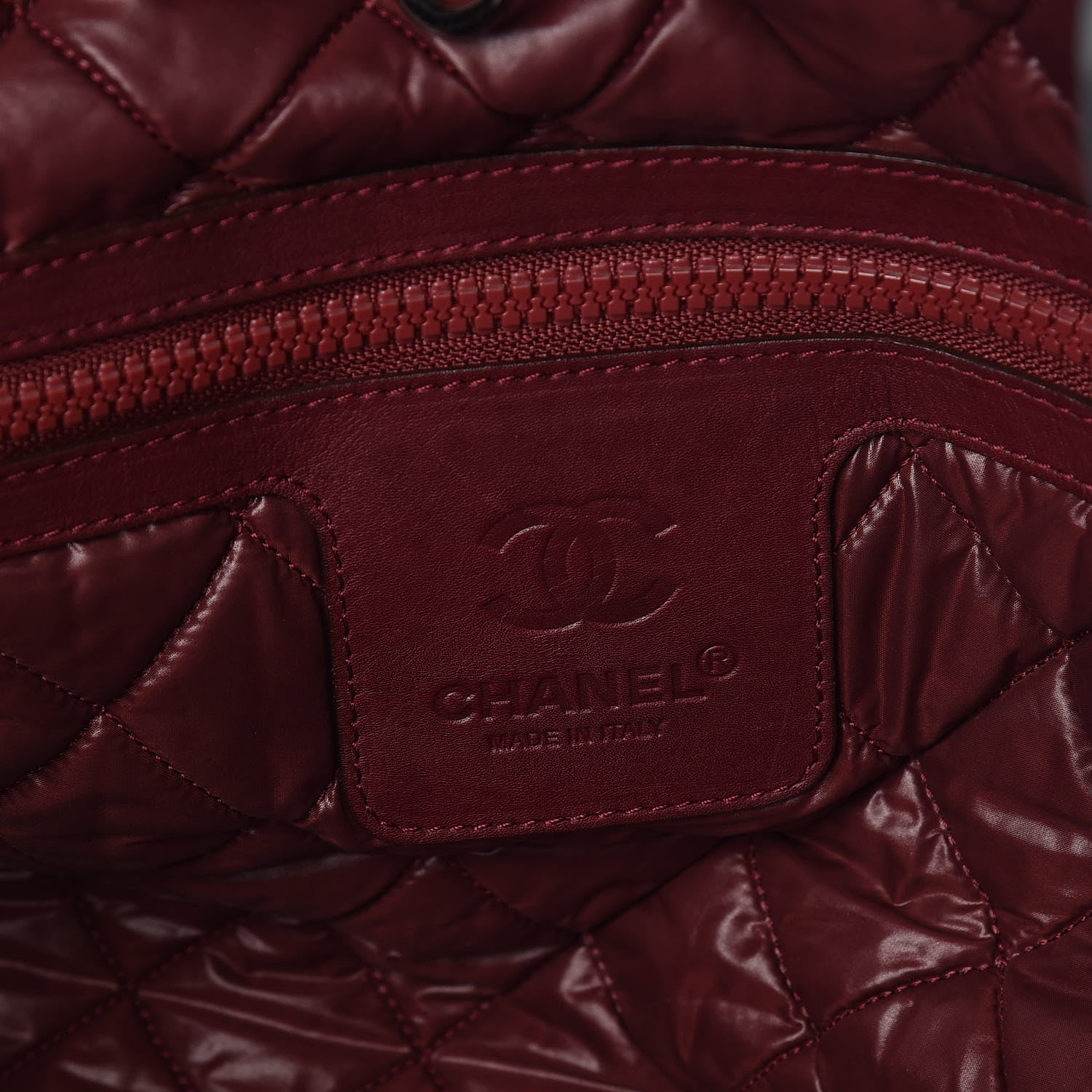 Chanel Nylon Quilted Medium Coco Cocoon Reversible Tote Grey 10 of 15