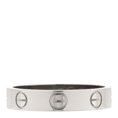 Cartier 18K White Gold 3.5mm LOVE Wedding Band Ring 50 5.25 1 of 4