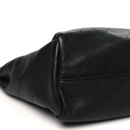 Chanel Caviar Stitched Large Lady Coco Shopping Tote Black 8 of 10