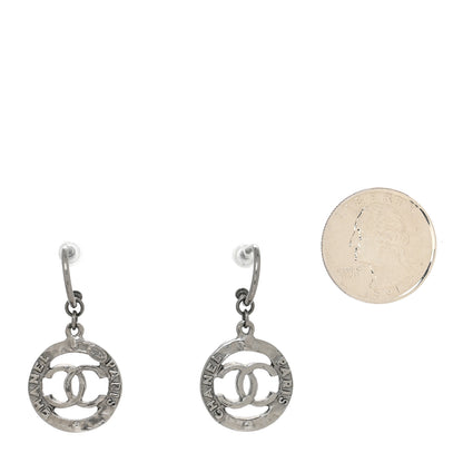 Chanel Ruthenium CC Drop Earrings 2 of 4
