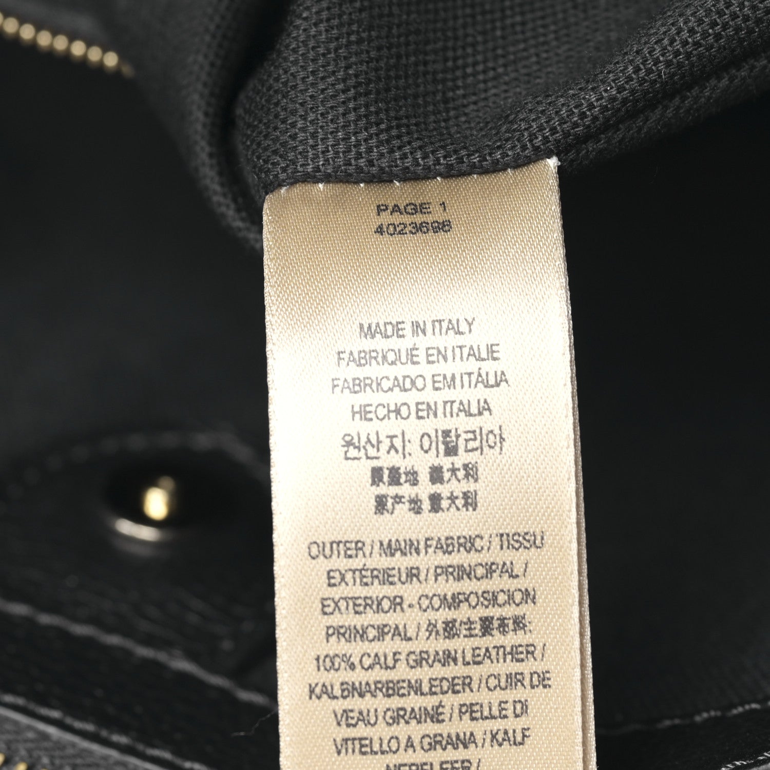 Burberry Grainy Calfskin House Check Large Banner Tote Black 7 of 10