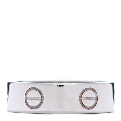Cartier 18K White Gold 5.5mm LOVE Ring 53 6.25 3 of 4