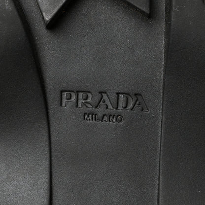 Prada Nylon Gabardine Captoe 30mm Combat Boots 37.5 Black 8 of 8