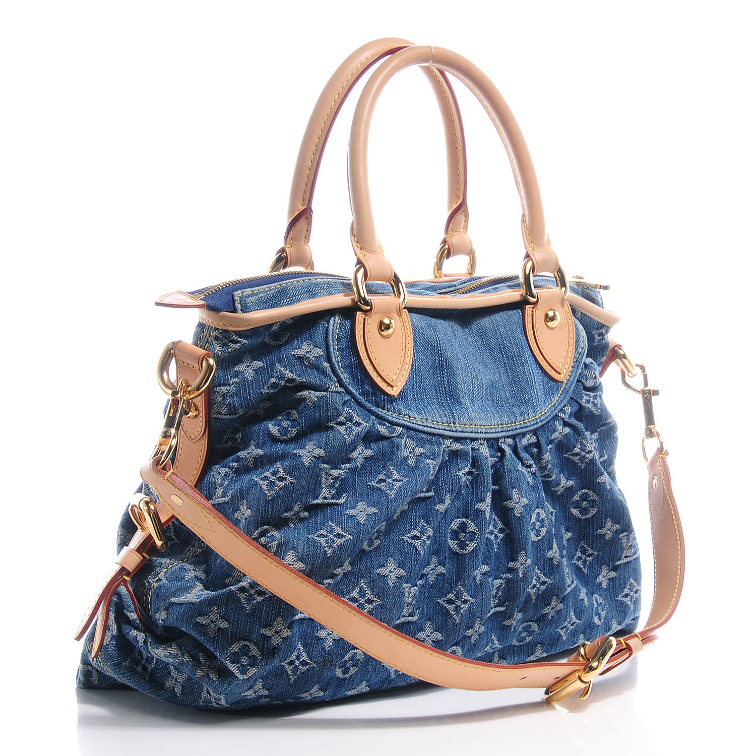 Louis Vuitton Denim Neo Cabby MM Blue 3 of 7