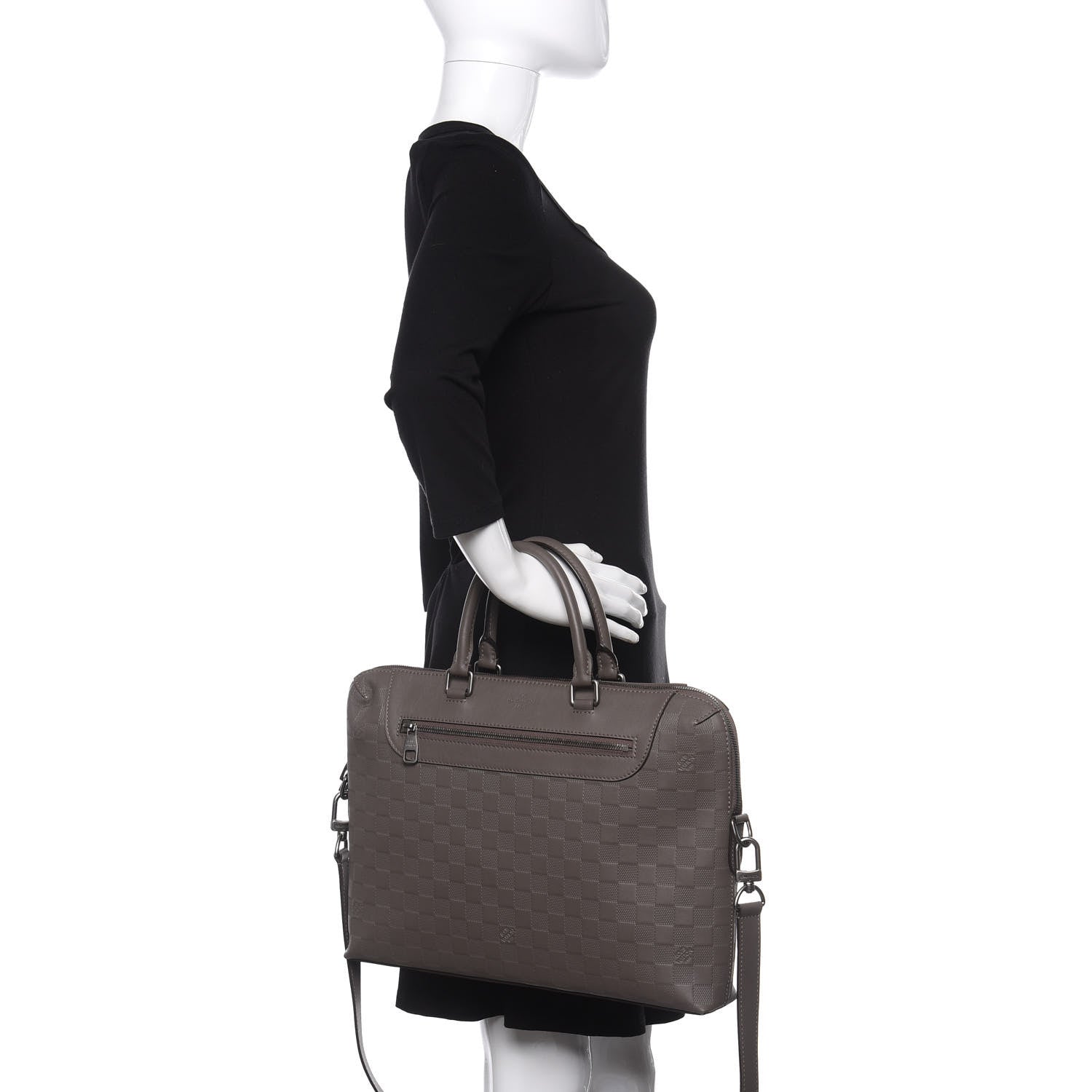 Louis Vuitton Damier Infini Porte-Documents Jour NM Granit 3 of 10