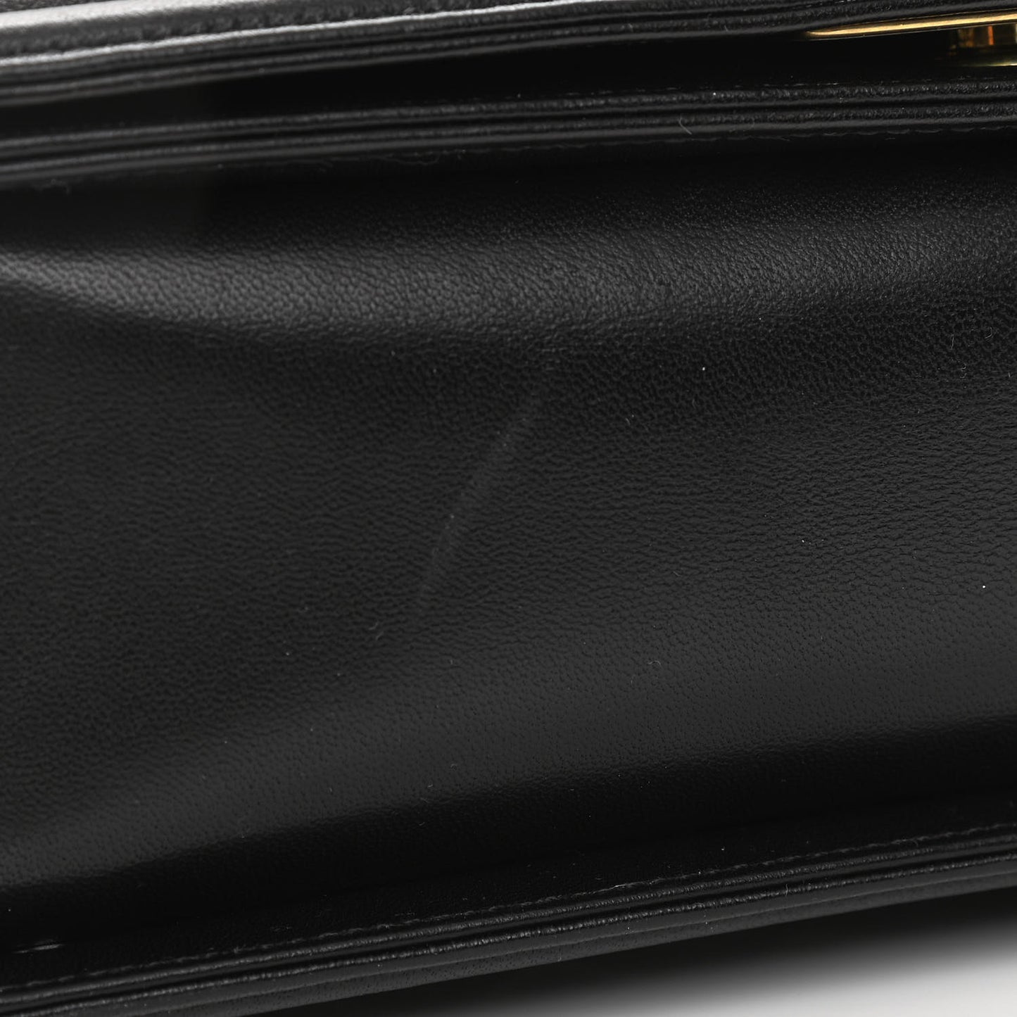 Lambskin Quilted Medium Boy Flap Black