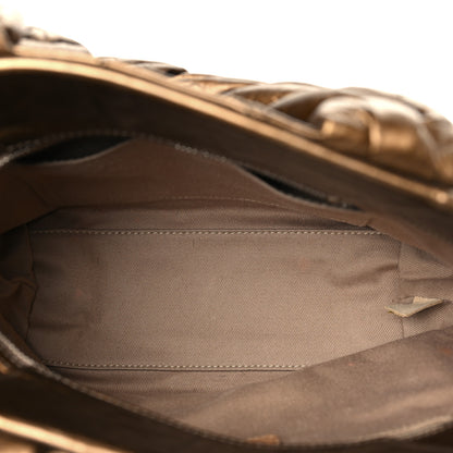 Chanel Metallic Aged Calfskin Quilted Small Origami Tote Bronze 5 of 9