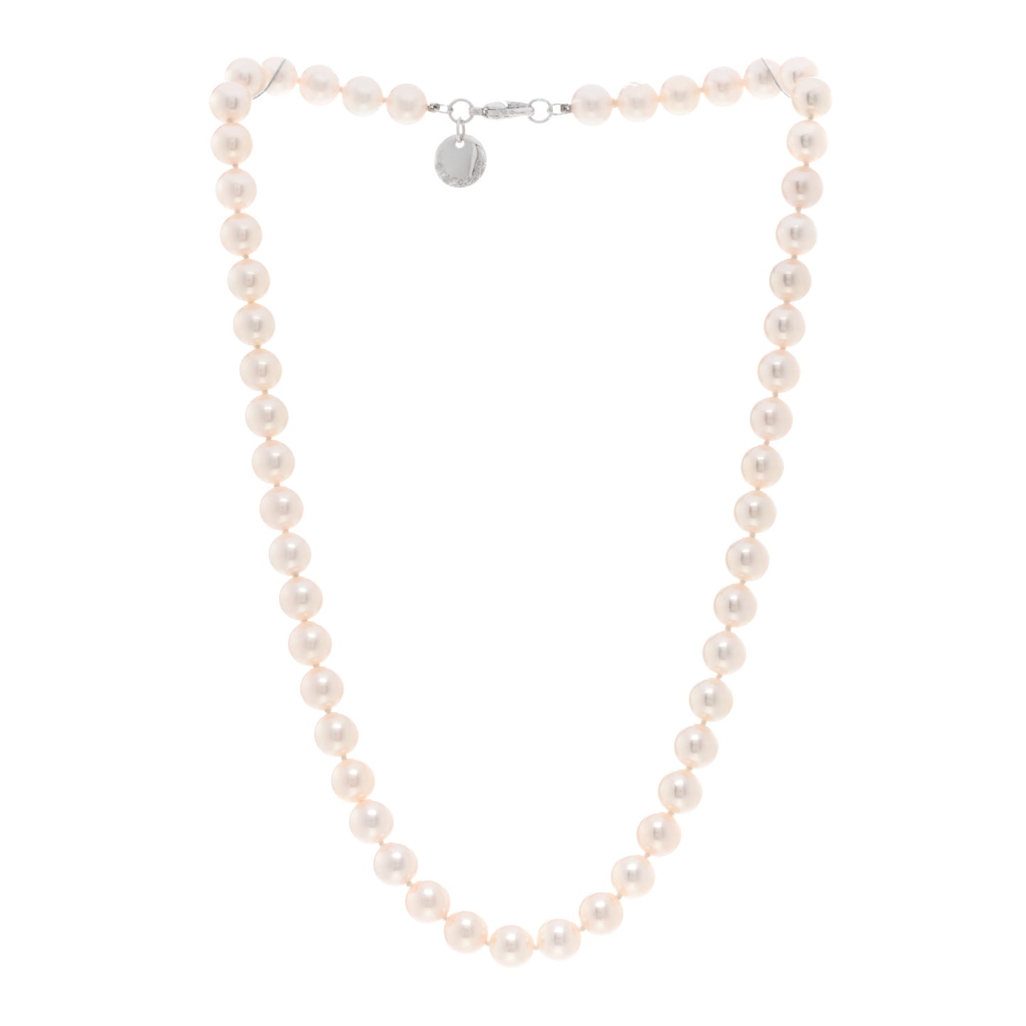 18K White Gold Akoya Pearl 6.5-7mm Essential Necklace