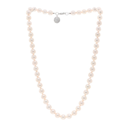 Tiffany 18K White Gold Akoya Pearl 6.5-7mm Essential Necklace 3 of 5