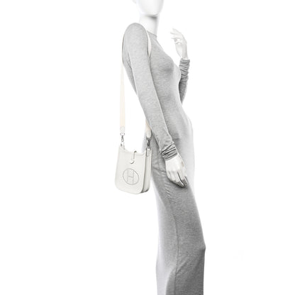 Hermes Taurillon Clemence Amazone Evelyne TPM New White 2 of 10
