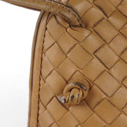 Bottega Veneta Nappa Intrecciato Pillow Crossbody Messenger Camel 9 of 14