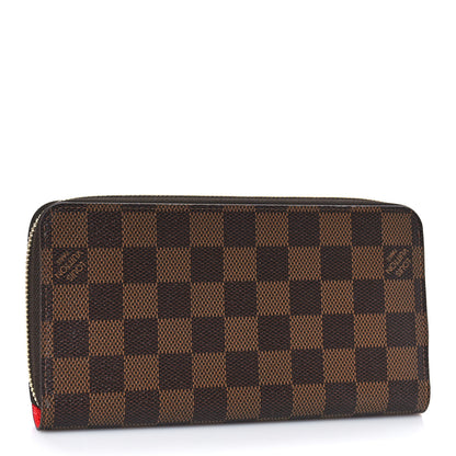 Louis Vuitton Damier Ebene 2020 Christmas Animation Bumper Cars Zippy Wallet Coquelicot 3 of 9