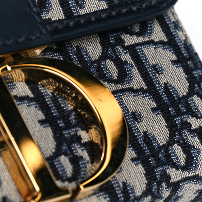 Christian Dior Oblique 30 Montaigne Box Bag Blue 16 of 21