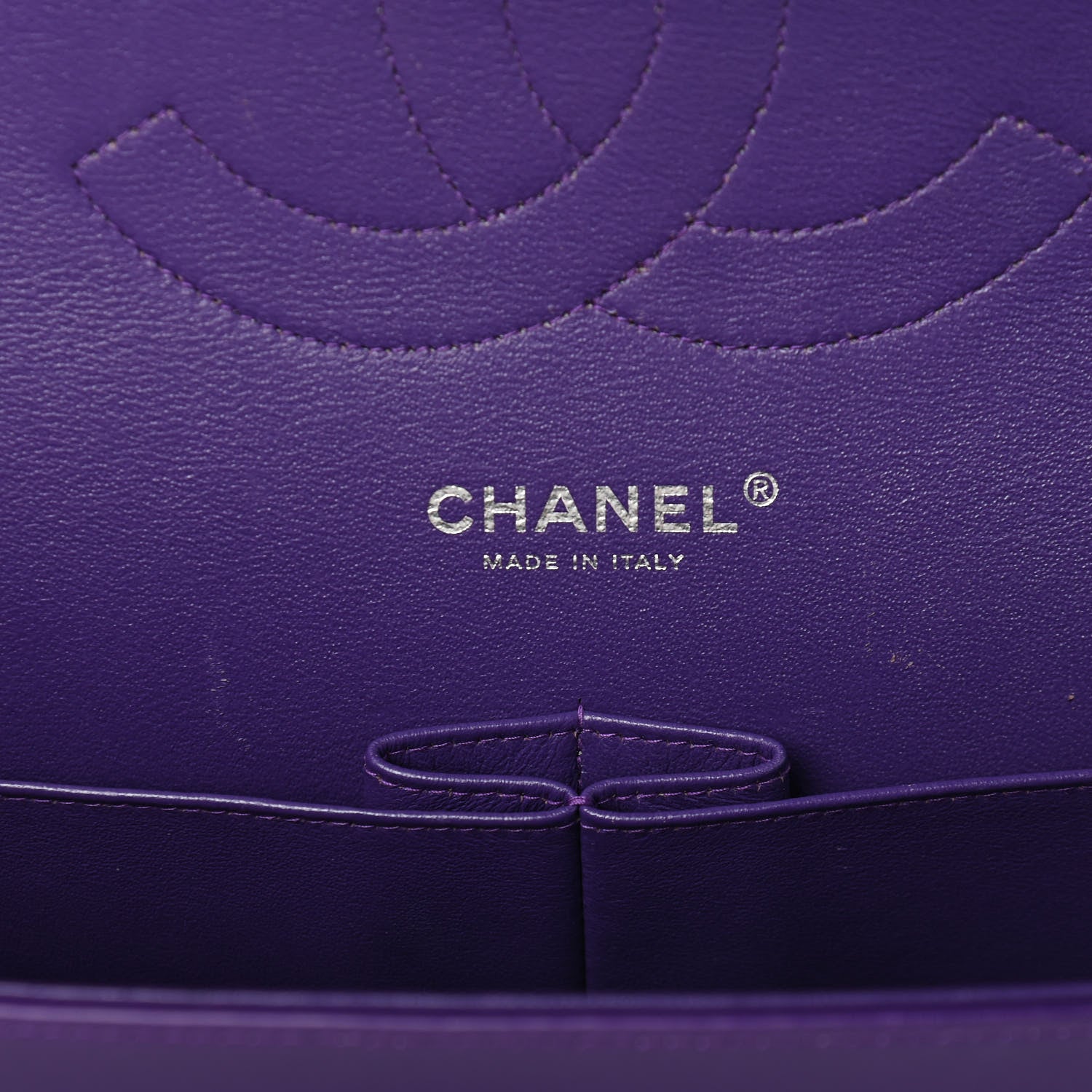 Chanel Patent Calfskin Quilted Jumbo Double Flap Purple 6 of 10