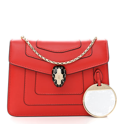 Bulgari Calfskin Serpenti Forever Crossbody Bag Red 3 of 10