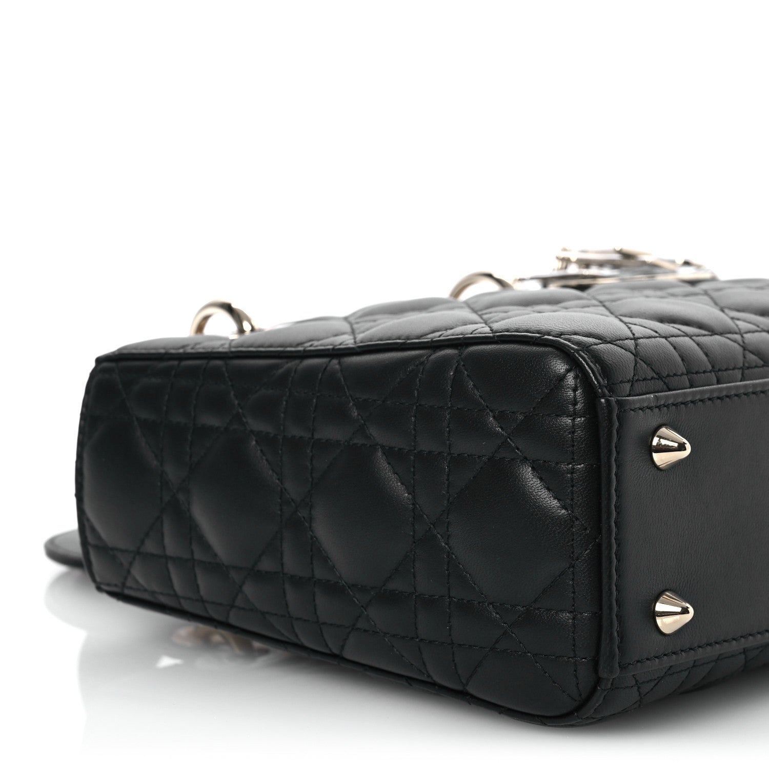 Christian Dior Lambskin Cannage Small My ABCDior Lady Dior Black 8 of 12