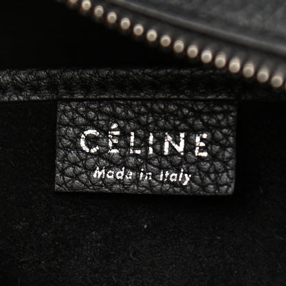 Celine Drummed Calfskin Nano Luggage Black 6 of 11