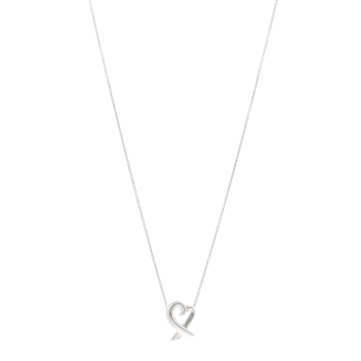 Sterling Silver Small Paloma Picasso Loving Heart Pendant Necklace