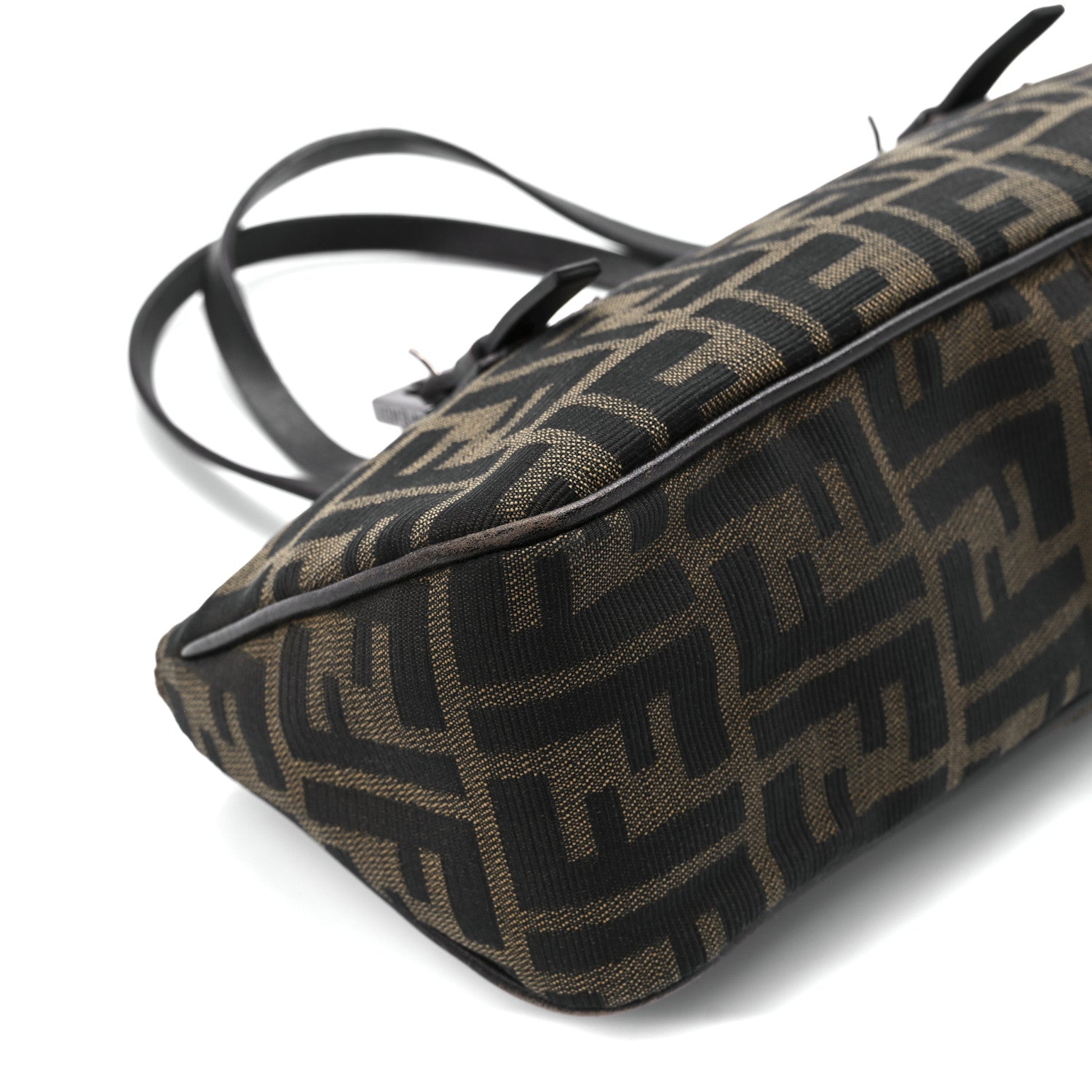 Fendi Zucca Buckle Shoulder Bag Tobacco 9 of 10