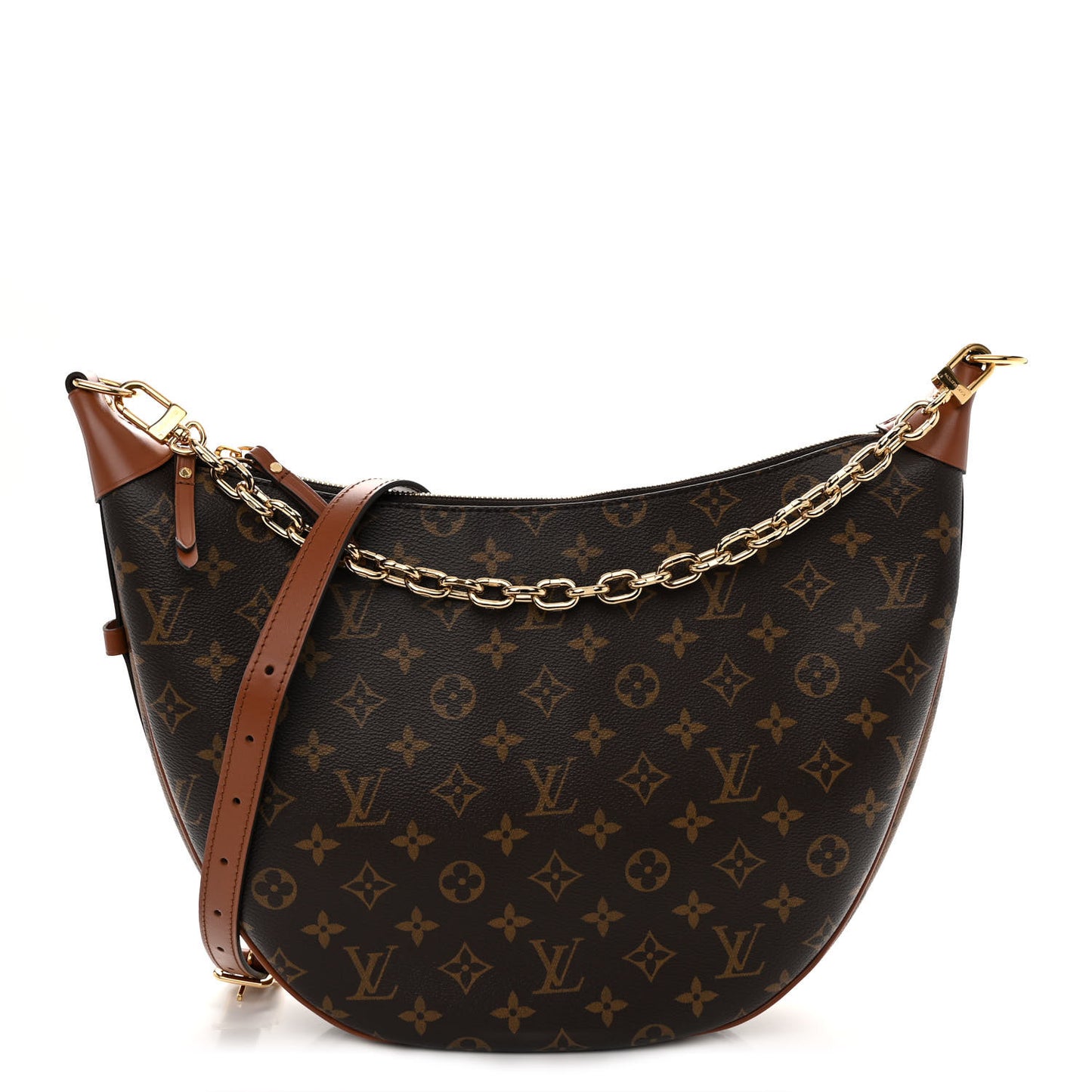 Reverse Monogram Loop Hobo