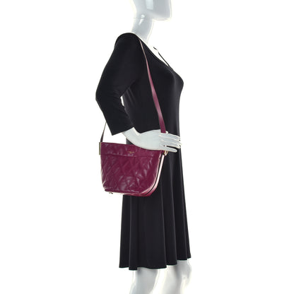 Givenchy Lambskin Quilted Mini GV Bucket Bag Orchid Purple 2 of 13