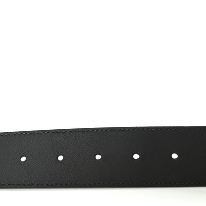 Gucci Moon Calfskin Pearl Double G 40mm Belt 80 32 Black Cream 5 of 8