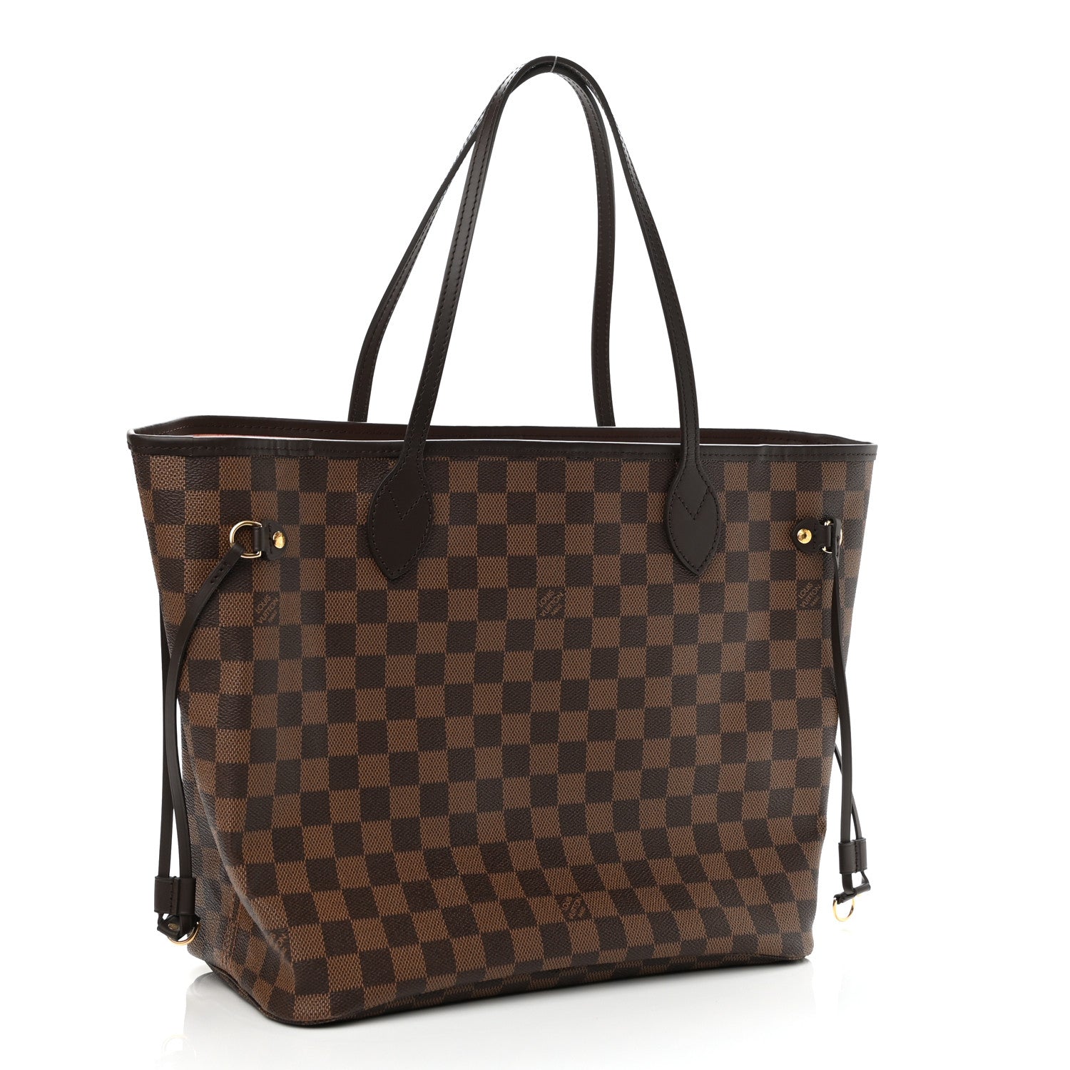 Louis Vuitton Damier Ebene Neo Neverfull MM Rose Ballerine 3 of 10