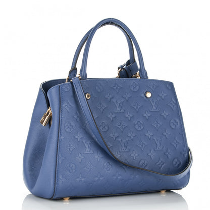 Louis Vuitton Empreinte Montaigne MM Denim 3 of 8