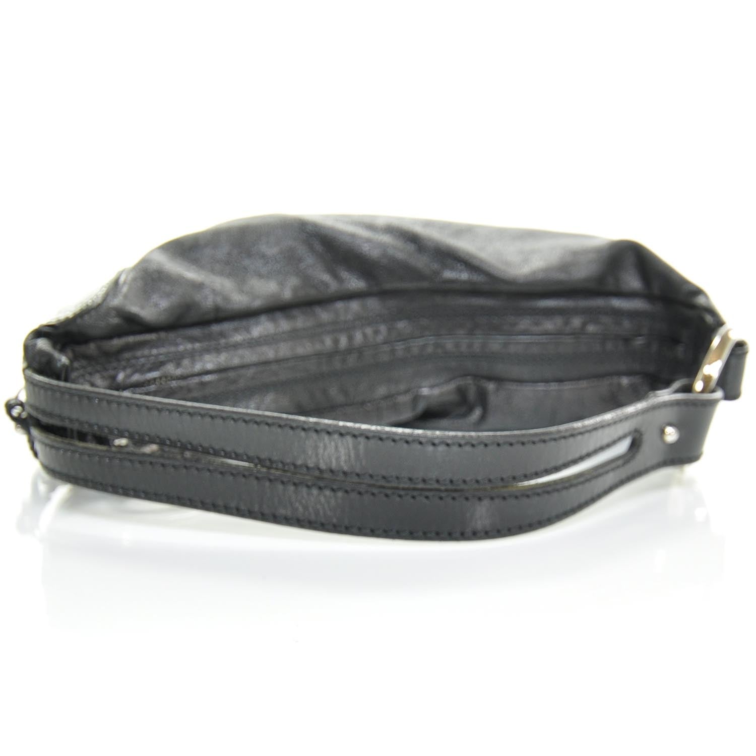 Fendi Leather Biga Hobo Black 4 of 10
