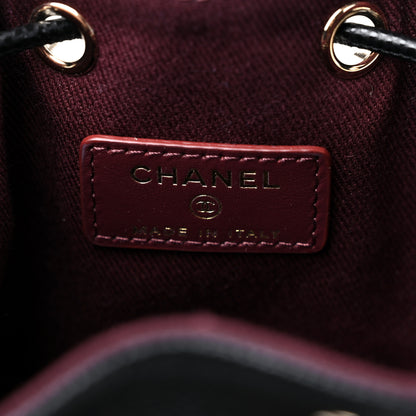 Chanel Caviar Quilted Mini CC Pocket Bucket Bag Black 6 of 10