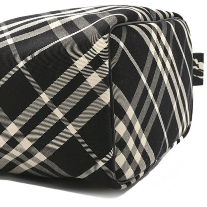 Burberry Check Medium Bucket Bag Black Calico 8 of 9