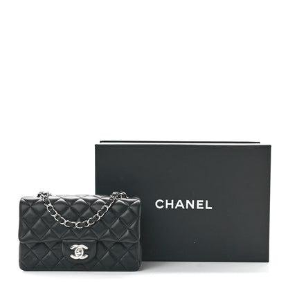 Chanel Lambskin Quilted Mini Rectangular Flap Black 13 of 13