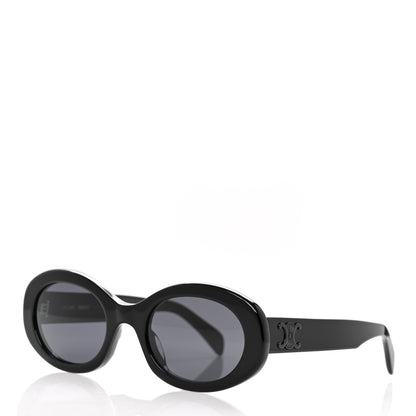 Celine Acetate Triomphe 01 Sunglasses CL 40194U Black 1 of 10
