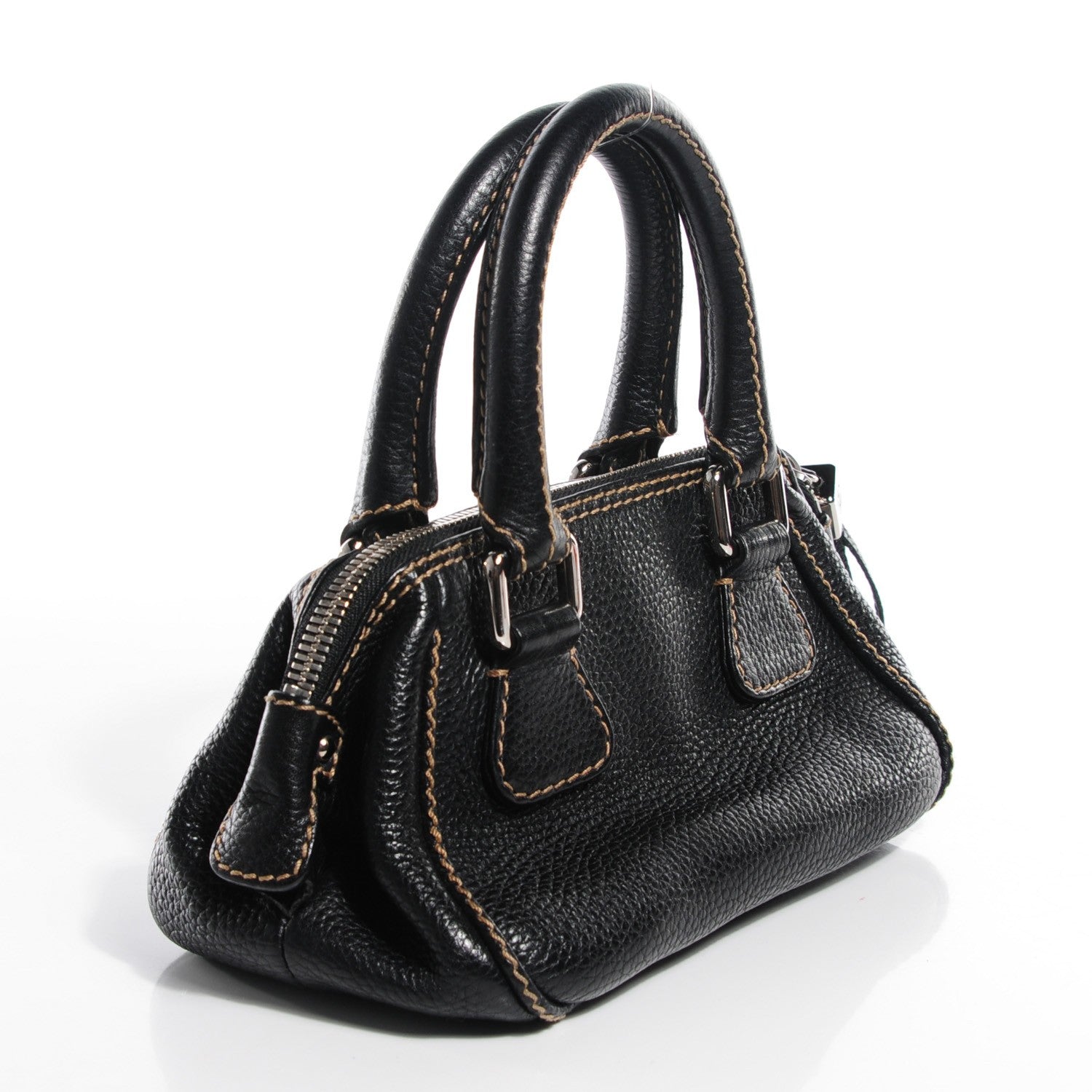 Chanel Calfskin Small Tassel Satchel Black 3 of 7