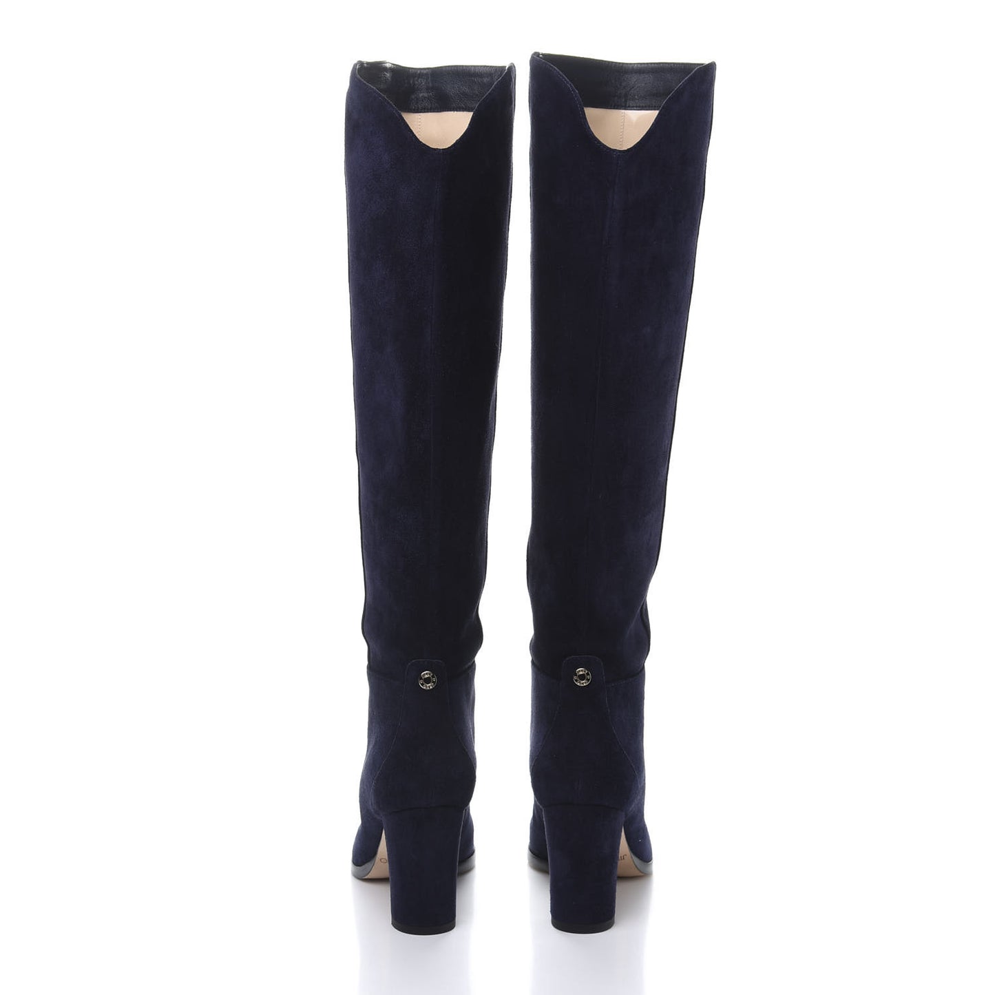 Suede Madalie 80 Knee High Boots 35.5 Navy