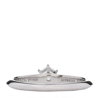 Tiffany Platinum Diamond .25ct Solitaire Engagement Ring 49 5 3 of 4